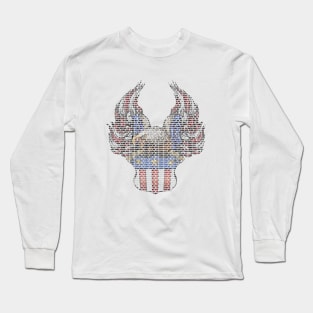Typographic eagle Long Sleeve T-Shirt